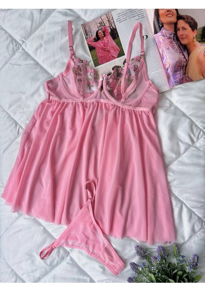 Dantelli Babydoll Gecelik & String Takım modelleri