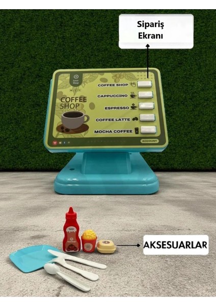 Kutulu 12 Parça Su Akıtma Fonksiyonlu Seslı Işıklı Kahve Makinesi ve Sipariş Ekranı modelleri