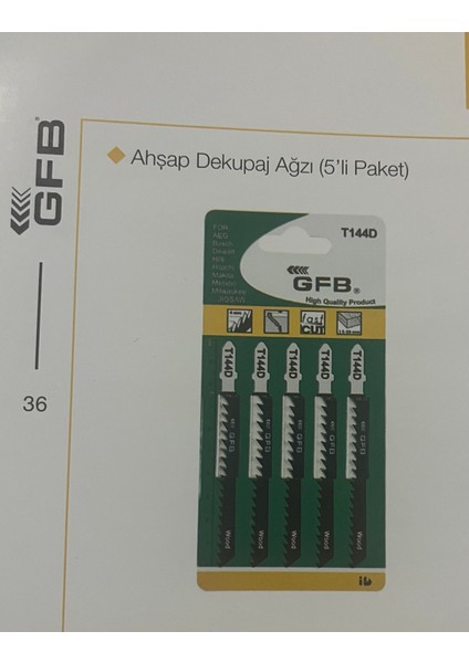 Ahşap Dekupaj Ağzı(5’li Paket) T111-C Gfb Marka