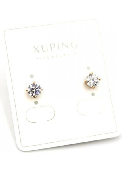 Orta Boy Tek Taş Küpe - Altın fiyatları