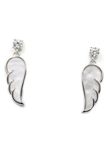 Gümüş Iğneli Melek Kanadı Küpe - Gümüş fiyatları