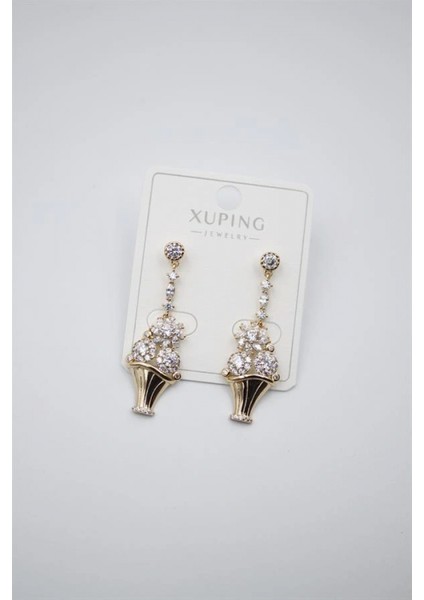 Çiçek Buketi Küpe - Altın fiyatları