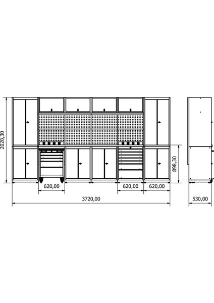 DP.35.100.33 Modüler Çalışma Tezgahı modelleri