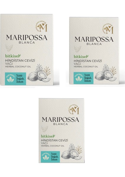 150 gr Hindistan Cevizi Yağıx3 Adet