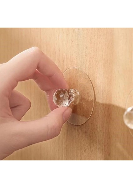 Bfs 2 Adet Kristal Kendiliğinden Güçlü Yapışkanlı Kulp Askısı Tutma Kolu fiyatları