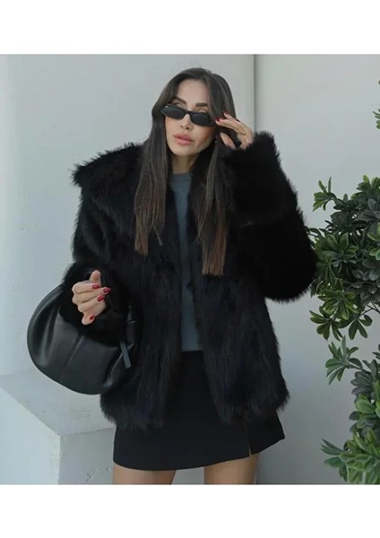 Rengastyle Kadın Yumuşak Tüylü Kısa Kürk Ceket Mont fiyatları