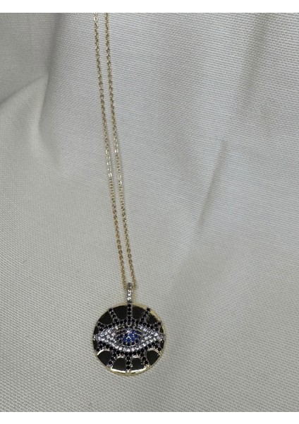 Göz Zirkon Taşlı Plaka Kolye fiyatları