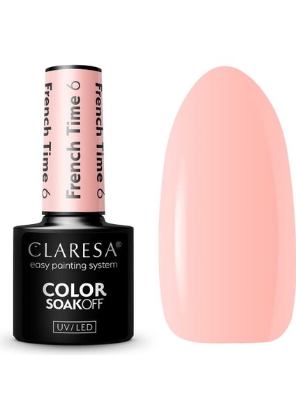 Kalıcı Oje French Time Yarı Şeffaf Nude Pembe 06 5gr