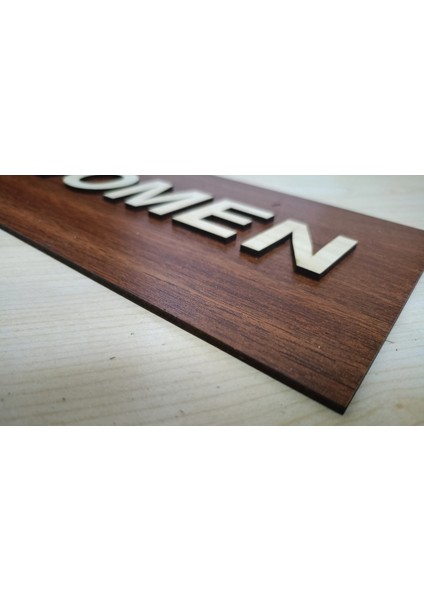 Tuvalet Wc Tabelası Seti 2 Li Restorant ve Hoteller Men Woman 15CM x 25 cm fırsatları