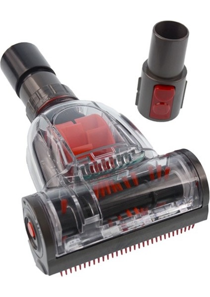 Evcil Hayvan Tüy Toplayıcı Dik Süpürge Fantom P1200 ile Uyumlu Mini Turbo Başlık - Kırmızı