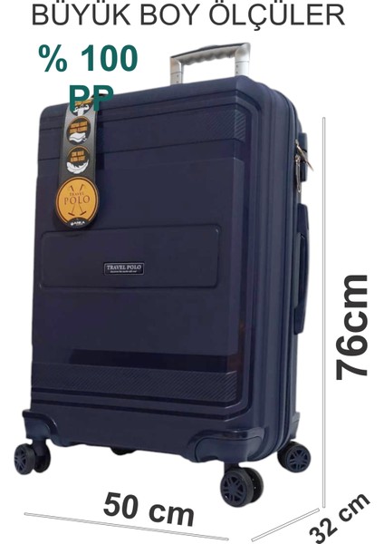 ☾ ✩ 𝐓𝐔̈𝐑𝐊 𝐘𝐈𝐋𝐃𝐈𝐙𝐈 ☾ ✩ Travel Polo Esnek Kauçuk Üstün Kaliteli Büyük Boy Valiz 𝟕𝟓 𝐜𝐦 fiyatları