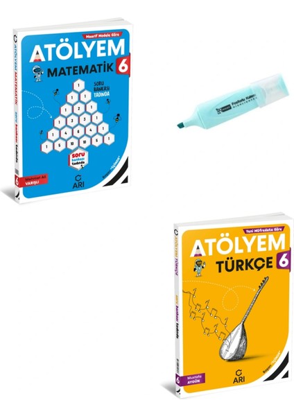 6.sınıf Matematik ve Türkçe Atölyem Soru Bankası
