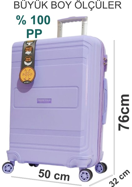 ☾ ✩ 𝐓𝐔̈𝐑𝐊 𝐘𝐈𝐋𝐃𝐈𝐙𝐈 ☾ ✩ Travel Polo Esnek Kauçuk Üstün Kaliteli Büyük Boy Valiz 𝟕𝟓 𝐜𝐦 fiyatları