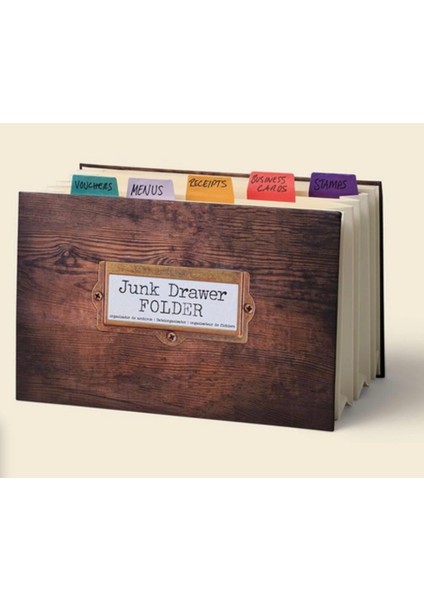 Journals For Life - Junk Drawer Folder Efemera Dosyası fiyatları