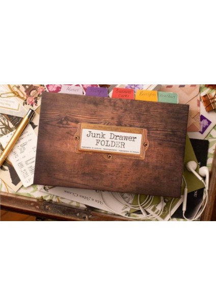 Journals For Life - Junk Drawer Folder Efemera Dosyası fırsatları
