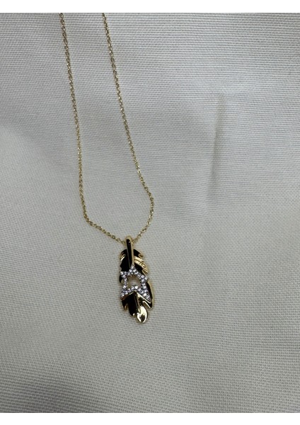 Taşlı Tüy Kolye modelleri