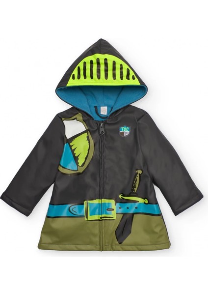 Şövalye Desenli Kapüşonlu Erkek Çocuk Su Geçirmez Yağmurluk fiyatları