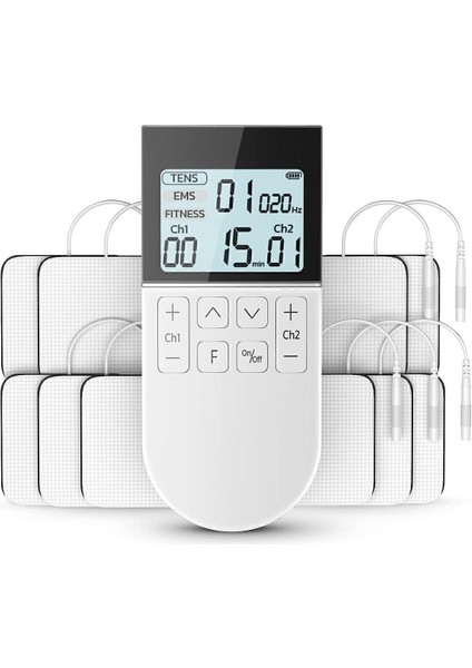 Taşınabilir Şarjlı Fizik Tedavi Cihazı, Tens Ems Masaj ve Koruma Kabı ile