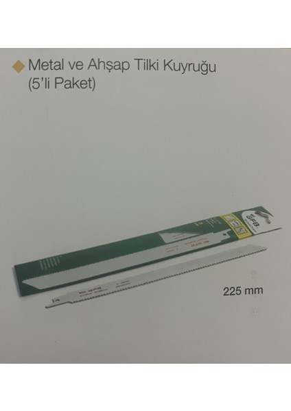 Metal ve Ahşap Tilki Kuyruğu (5’li Paket) Gfb S1122-HF 2280