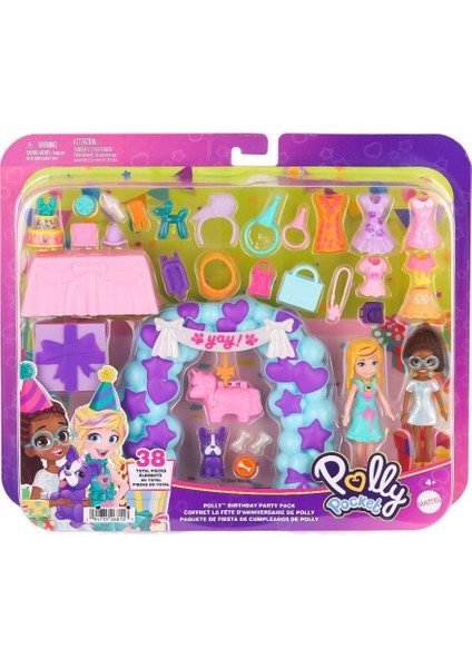 Nessiworld JCC33 Polly Pocket Pollynin Doğum Günü Partisi Paketi