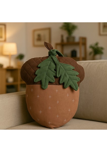 Dekoratif Meşe Palamudu Yastık