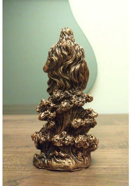 Denizlerin Tanrısı Poseidon Biblo Mitolojik Heykel 16 cm Ev Dekor Hediyelik Eşya modelleri