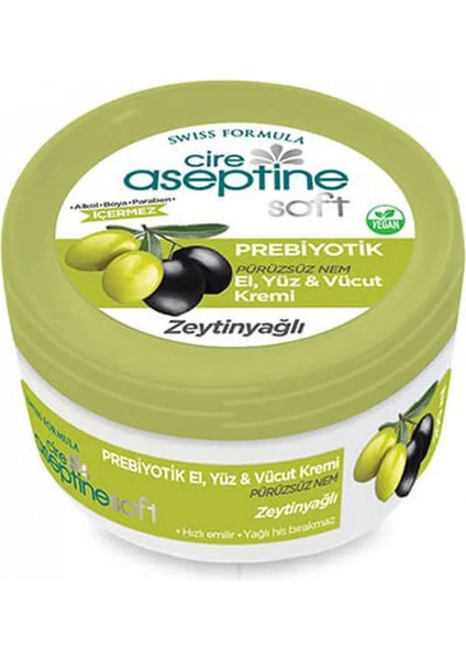 Cire Aseptine Soft Zeytinyağlı Nemlendirici Pürüzsüzleştirici Prebiyotikli Krem 100 ml fiyatları