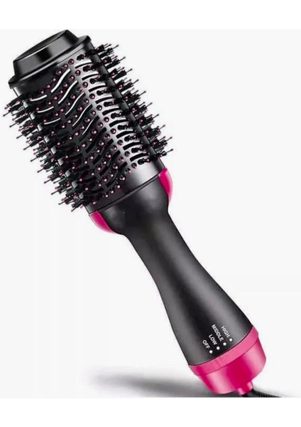 Yüksek Isılı 3 Kademeli Fırçalı Saç Düzleştirici Tarak, Kırmızı Renk