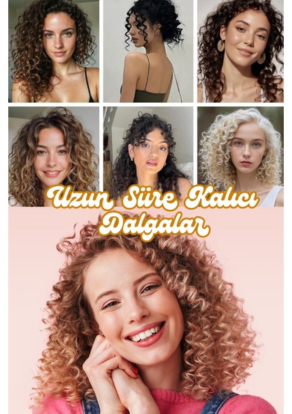 9 mm Kıvırcık Afro Dalga Saç Maşası, Eldiven, 20 cm Uzun fırsatları