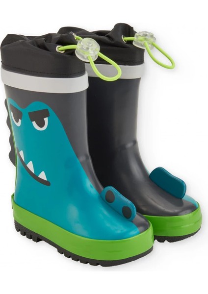 Sevimli Canavar Tasarımlı Erkek Çocuk Mavi Yağmur Çizmesi fiyatları