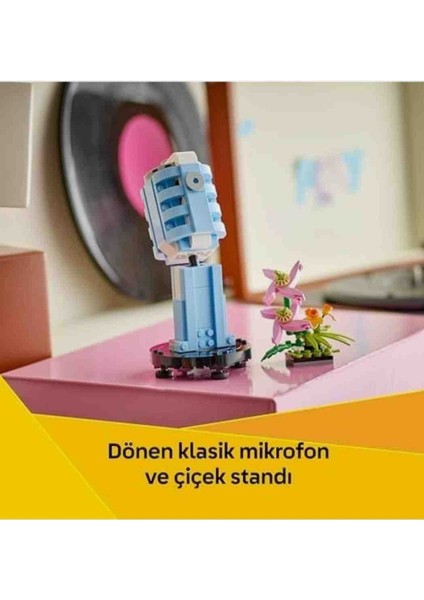 LEGO Creator 3’ü 1 Arada Çiçekli Pikap 31172-8 Yaş ve Üzeri Kız ve Erkek Çocuklar Için Radyo ve Mikrofona Dönüşebilen Yaratıcı Oyuncak Yapım Seti, Müzik Oyuncakları Yaratıcı Hediye Fikri (366 Parça) modelleri