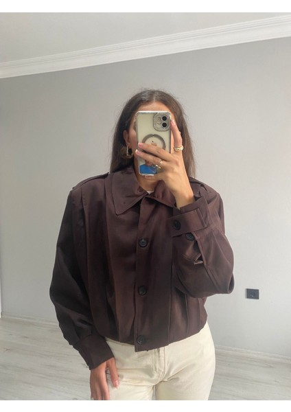 Vatkalı Acı Kahve Bomber Ceket indirimleri