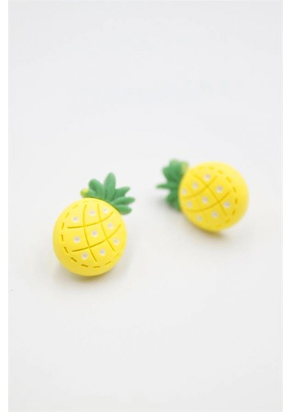 Ananas Hamur Küpe - Çok Renkli fiyatları