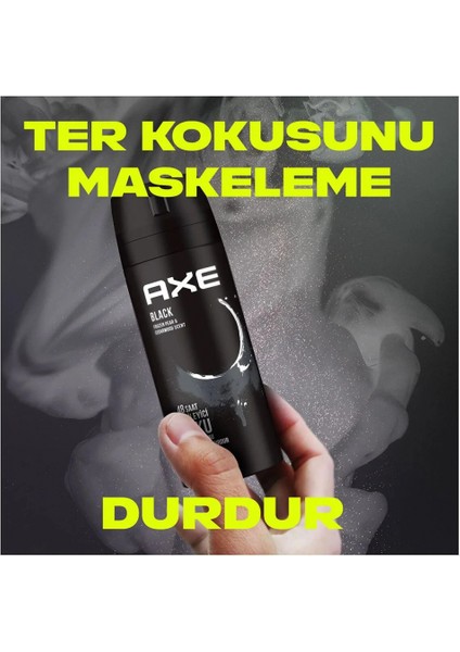 3 Adet Axe Erkek Deodorant & Bodyspray Black 48 Saat Etkileyici Koku Vücut Spreyi 150 ml fiyatları