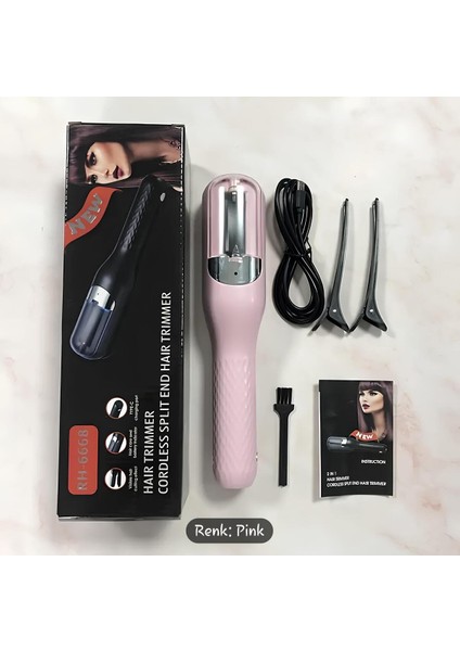 Pembe Çok Amaçlı Saç ve Sakal Kesme Makinesi, Şık ve Kullanışlı Tasarım