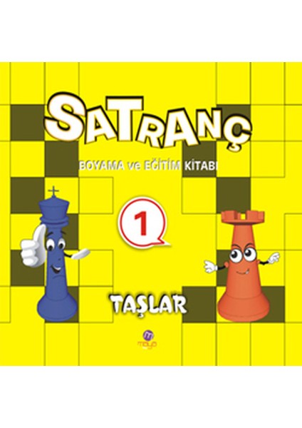 Satranç Boyama ve Eğitim Kitabı -1 / Taşlar