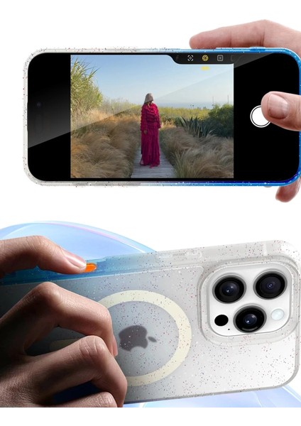 Bfs Apple iPhone 15 Pro Max Pummel Shiny Magsafe Kapak - Siyah indirimleri