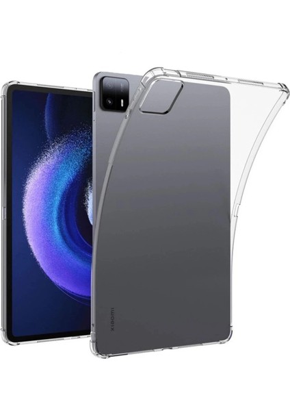 Bfs Xiaomi Pad 6 Kılıf Anti Şeffaf Tablet Silikon - Şeffaf