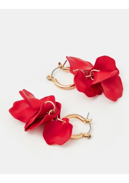 Bella Flower Küpe Kırmızı