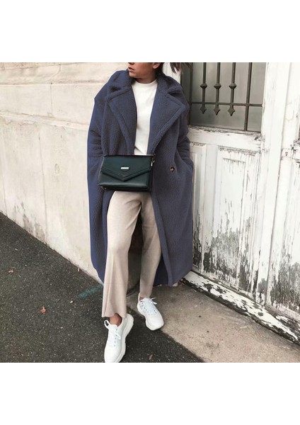 Peluş Kışlık Kadın Düğmeli Tüylü Ceket fiyatları