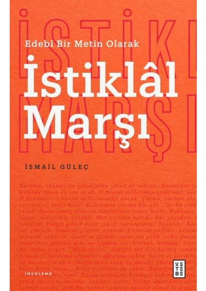 Edebî Bir Metin Olarak Istiklâl Marşı