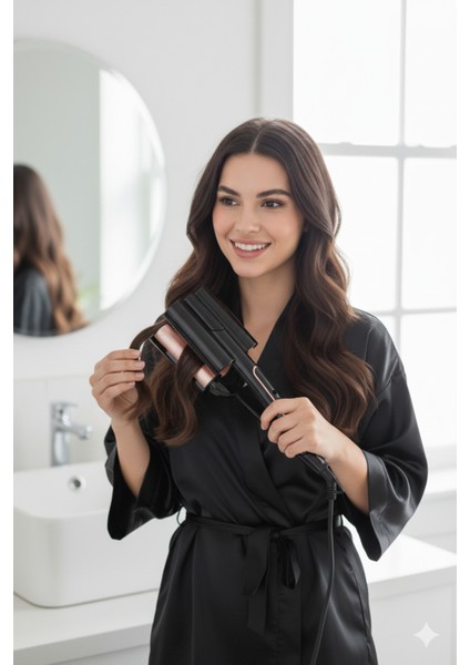 HRS-550 Wag ve Su Dalgası 32MM Saç Maşası, Siyah Renkli, Şık ve Kullanışlı fiyatları