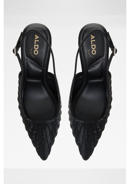 Eluse Ayakkabı Orta Boy Topuklu - Siyah