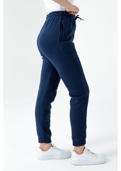 Kadın Beli Ayarlanabilir Paçası Lastikli 3ip Eşofman Alt Lacivert - MW0000186 modelleri