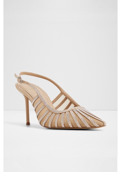 Eluse Ayakkabı Orta Boy Topuklu - Naturel fırsatları