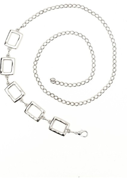 Kare Zincirli Metal Kemer