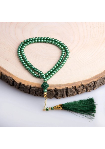 Vavlı Inci Tesbih Yeşil (99LU - 6mm)