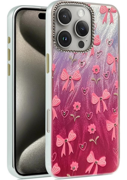 Bfs iPhone 16 Pro Max Kılıf Blade Aynalı Desenli Kapak - Desen 3