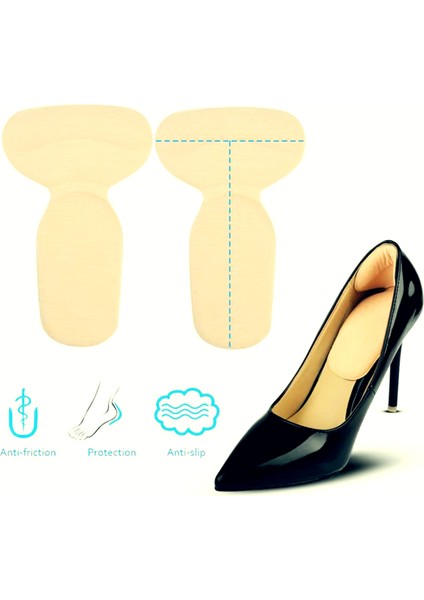 - 1 Çift Siyah+ 1 Çift Krem, Stiletto, Kösele Ayakkabı Tabanını Destekleyen, Yumuşak, Kendinden Yapışkanlı, Topuk Vurma Önleyici, Ayrıca 2-3 mm Ayakkabı Boşluğu Alan Ped modelleri