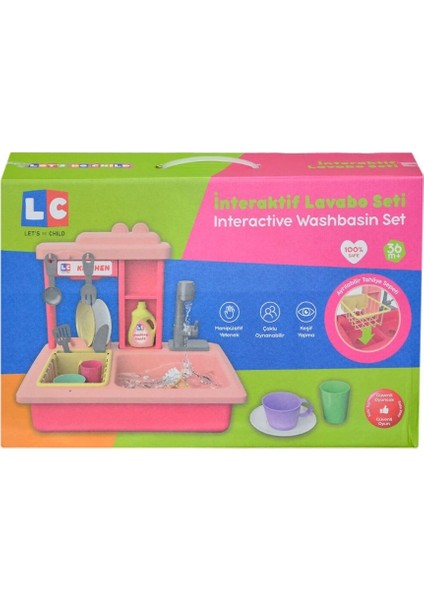 Bfs LC-30916 Let's Be Child - Pilli Interaktif Lavabo Seti 21 Parça